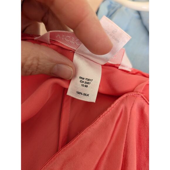 VTG Victorias Secret Slip Dress Small Pink Babydoll Mini 90s Y2K Femme 100% Silk - Picture 4 of 8